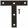 Homepage 4 x 4 x 4 in. Steel Mending T-Plate, Black, 20PK HO1678757